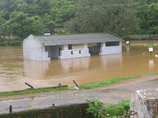 Heavy rain in Madikeri : Bhagamandala inundated
