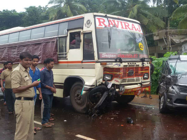 ಸರಣಿ ಅಪಘಾತ, 1 ಸಾವು