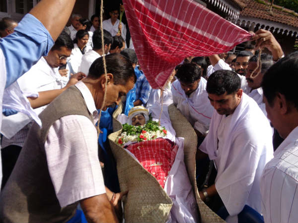 Rangasamudra mourning the death of MK Ganapati