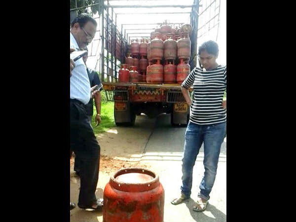 LPG cylinder leakage