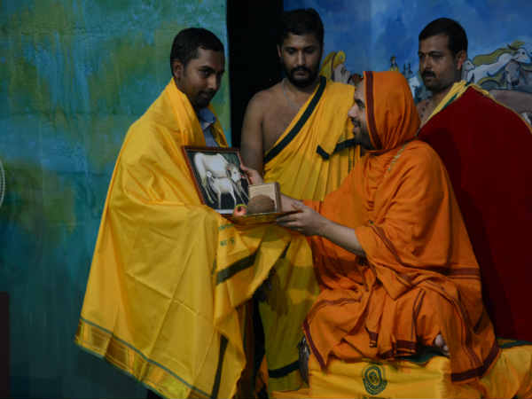 Raghaveshwara Seer of Ramachandrapura Math Raghaveshwara Seer speech during 15th day of Gochaturmasa