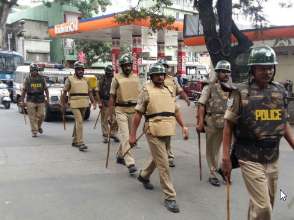 Cauvery issue : Tight security measures taken in Bengaluru