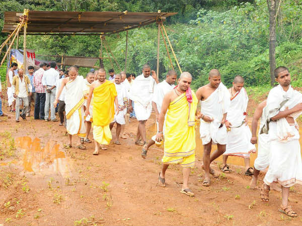 Parjanya homam interupted in Bhagamandala Parjanya homam interupted in Bhagamandala