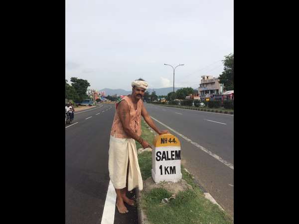 Man runs, cycles barefoot from Bangalore to Coimbatore