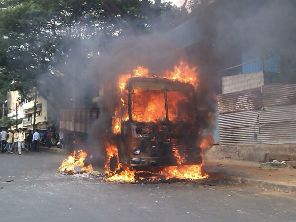Lorry fire
