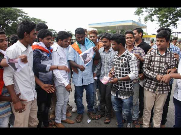 Protest against Supreme court decision in Mysuru
