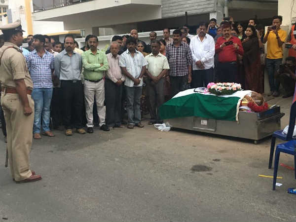M B Singh body will be donated to the M S Ramaiah Medical College Hospital