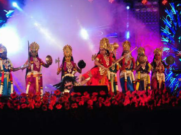 Shivaraj kumar entertained people in yuva dasara
