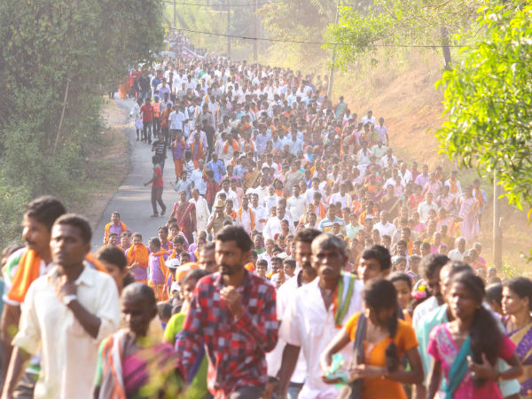 ಸಂಭ್ರಮದ ಪಾದಯಾತ್ರೆ