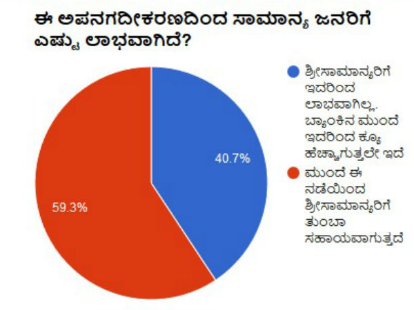 ಈ ಅಪನಗದೀಕರಣದಿಂದ ಸಾಮಾನ್ಯ ಜನರಿಗೆ ಎಷ್ಟು ಲಾಭವಾಗಿದೆ?