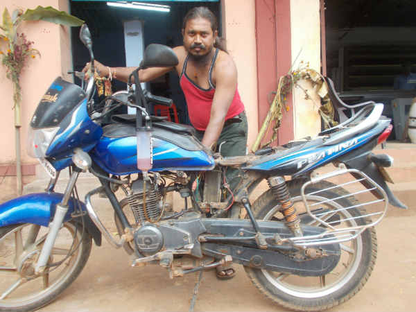 Hubballi:a man invented a machine to convert petrol in to gas