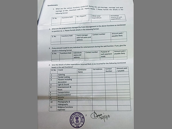 Explain daughter's wedding expenditure- IT to Janardhana Reddy