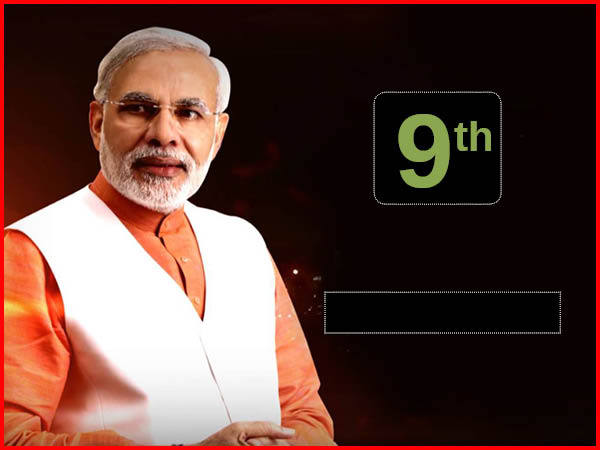 #9 ನರೇಂದ್ರ ಮೋದಿ 