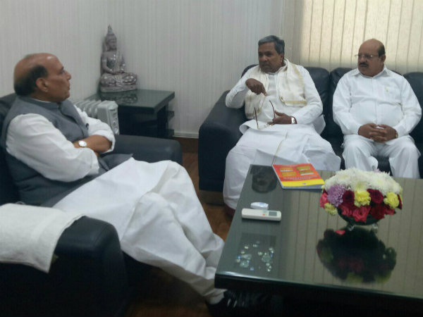 cm met home minister Rajnathsingh in Delhi cm met home minister Rajnathsingh in Delhi