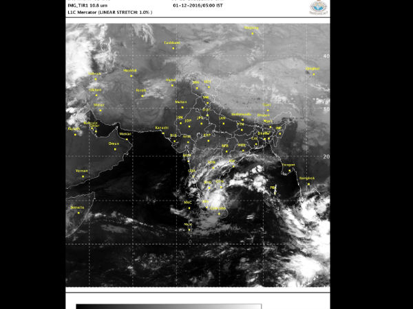 Cyclone NADA to weaken says met department Cyclone NADA to weaken says met department