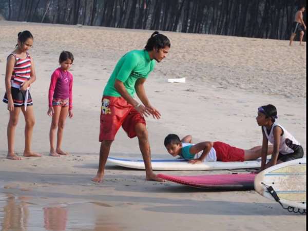 Surfing classes began at Panambur Beach by Surfing Federation of India Surfing classes began at Panambur Beach by Surfing Federation of India
