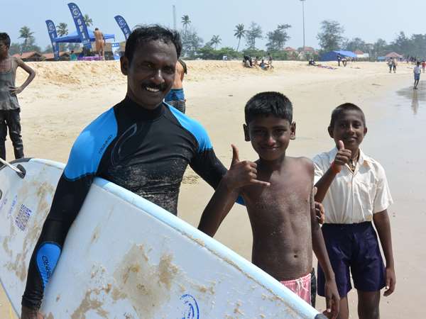 Surfing classes began at Panambur Beach by Surfing Federation of India Surfing classes began at Panambur Beach by Surfing Federation of India