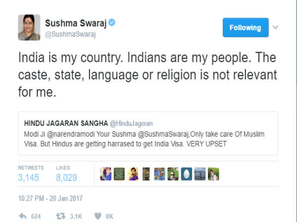 attacked-over-issuing-muslims-visas-sushma-swaraj-tweets