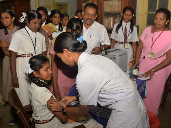 Measles-Rubella Vaccination Campaign; kick-started by Mayor M J Ravikumar 