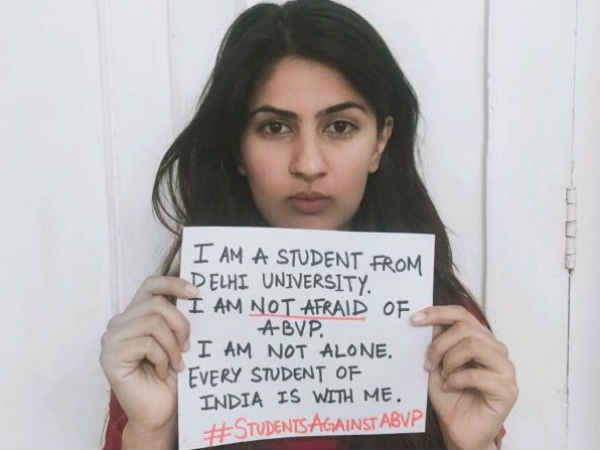 DCW asks Delhi police to arrest those sending ‘rape’ threats to Gurmehar DCW asks Delhi police to arrest those sending ‘rape’ threats to Gurmehar