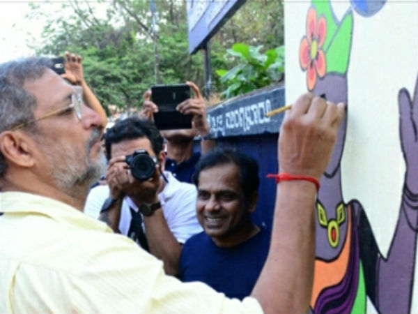 Nana Patekar inaugurated Swachh Bharat campaign at Mangaluru