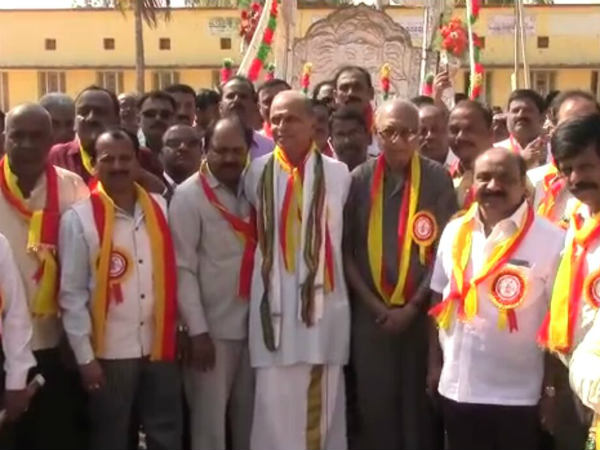 Cultural troupes take out colourful procession to mark inauguration of Kannada Sahitya Sammelana 