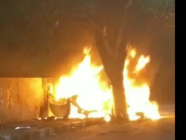 ಬಿಎಂಡಬ್ಲ್ಯೂ ಕಾರು ಧಗಧಗ ಬಿಎಂಡಬ್ಲ್ಯೂ ಕಾರು ಧಗಧಗ