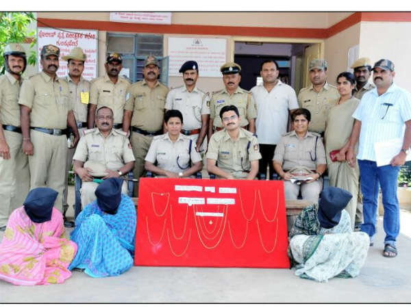 3 women thieves arrested in Kollegala, Chamarajanagar 3 women thieves arrested in Kollegala, Chamarajanagar