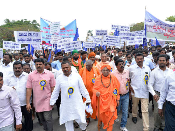 Safeguard reservation: Dalit Employees Association stages protest in Mysuru