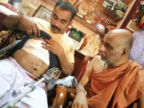 Nalin Kumar and Odiyoor Shree visited to brave soldier Santhosh’s house Nalin Kumar and Odiyoor Shree visited to brave soldier Santhosh’s house