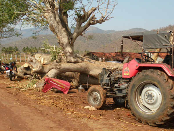 Hanur lake filled with water by one day rain