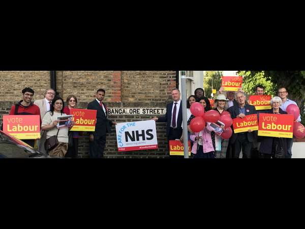 Kannadiga launches Parliamentary campaign from Bangalore Street in London