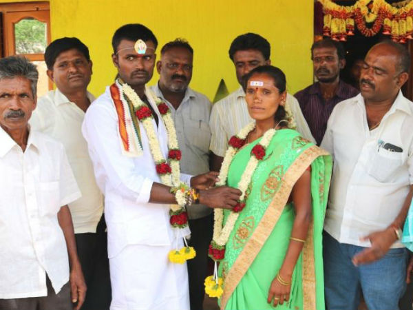 Marriage made in Magadi with villagers intervention Marriage made in Magadi with villagers intervention