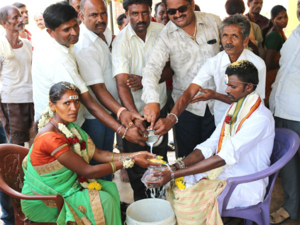 Marriage made in Magadi with villagers intervention Marriage made in Magadi with villagers intervention