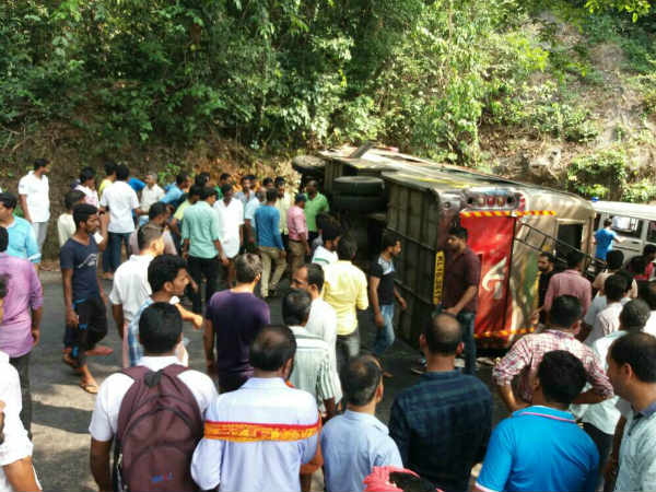 Belthangady : Charmadi Ghat Accident Kerala bus overturns Many killed