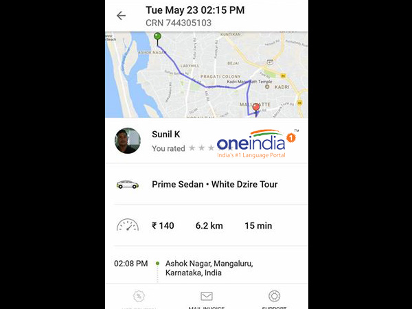 Mangaluru Ola cab driver's heart-warming gesture wins the internet media 