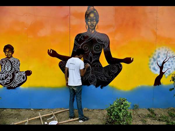 ಯೋಗ ದಿನಾಚರಣೆಯ ತಯಾರಿ ಯೋಗ ದಿನಾಚರಣೆಯ ತಯಾರಿ