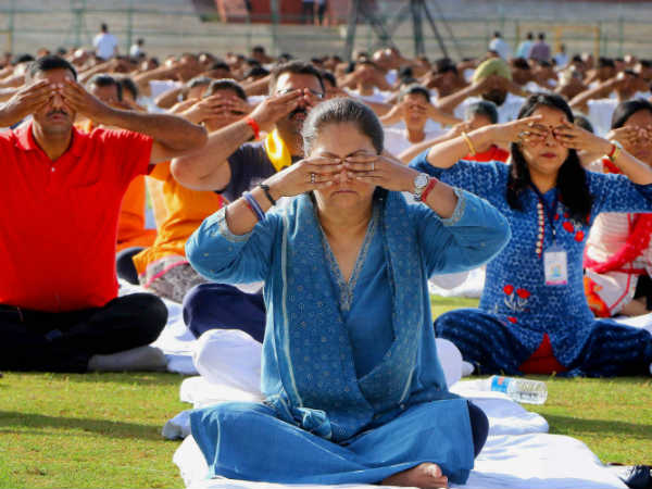ರಾಜಸ್ತಾನ ಮುಖ್ಯಮಂತ್ರಿ ಯೋಗಾಭ್ಯಾಸ