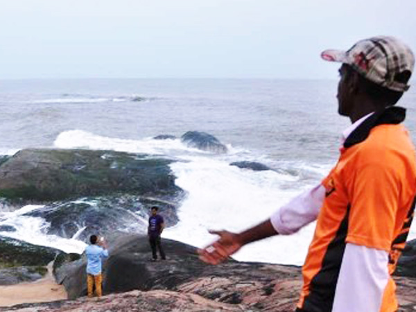 Someshwara beach life guards express their pain without a Watch Tower at the beach Someshwara beach life guards express their pain without a Watch Tower at the beach