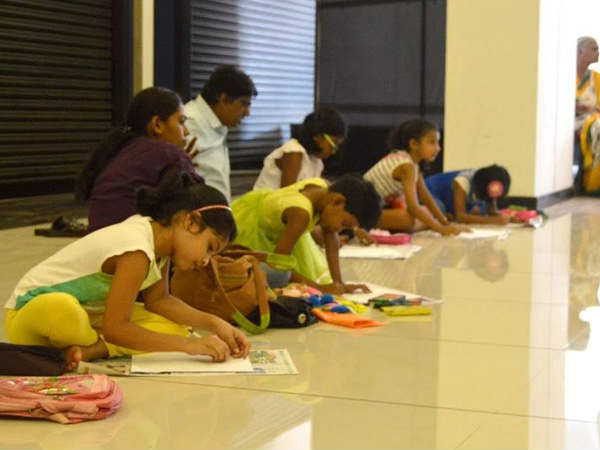 Painting competition organized for kids to bring awareness on the Environment in Mangaluru