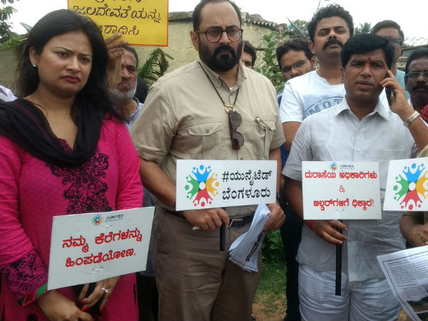 MP Rajeev Chandrasekhar with United Bengaluru in save lake campaign