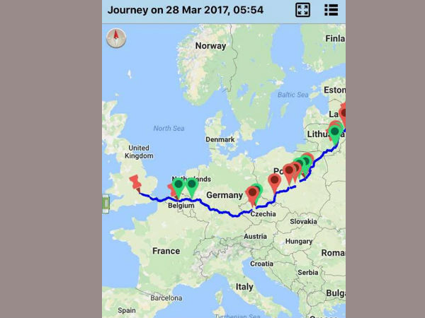 ಎಪ್ಪತ್ತೆರಡು ದಿನ, ಇಪ್ಪತ್ತೆರಡು ಸಾವಿರ ಕಿಲೋಮೀಟರ್ ದೂರ