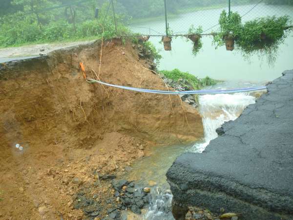 ಭಾಗಮಂಡಲದಲ್ಲಿ ತಗ್ಗಿದ ನೀರು 