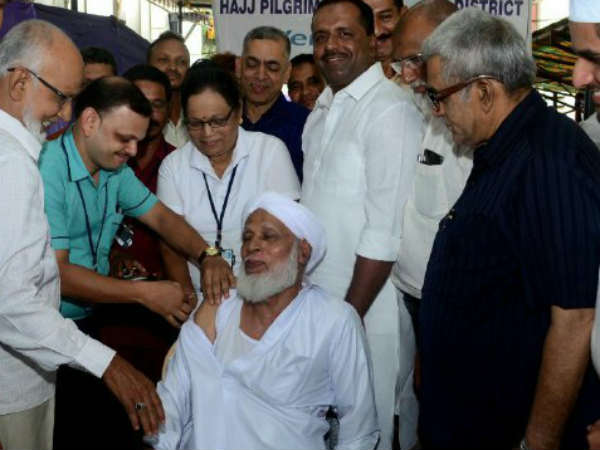 Mangaluru: Minister UT Khader inagurates pracautionary injection camp to Hajj visitors