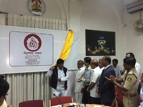 Logo for Mysuru Dasara 2018 released by minister HC Mahadevappa