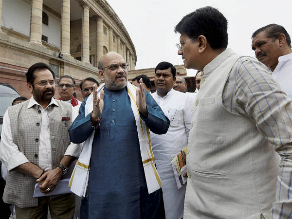 ಸಂಸತ್ ಗೆ ಆಗಮಿಸಿದ ಅಮಿತ್ ಶಾ