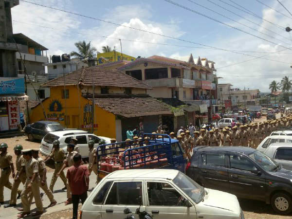 Chikkamagaluru: Tight security in Mudigere ahead of Kalladka Prabhakar Bhat visit