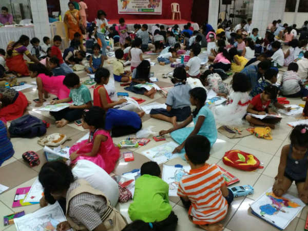  Over 2500 children participated in Sri Krishna drawing competition 