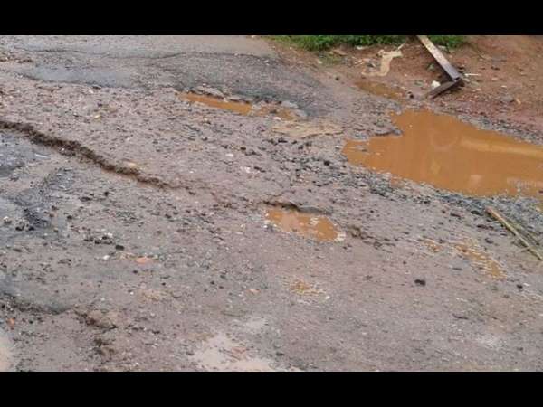 Many roads in madikeri are damaged due to heavy rain