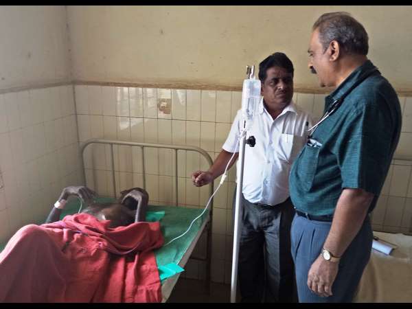 Chamarajanagar man of rare skin disease admitted to hospital Chamarajanagar man of rare skin disease admitted to hospital